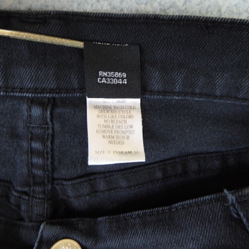 Vintage Roper Jeans Womens 11 Black High Rise Western Straight Leg Denim Pocket - Picture 9 of 14
